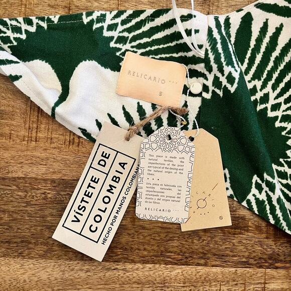 NWT Relicario Horus Tie Back Halter Midi Dress Small Resortwear Vacation Beach - Picture 12 of 13